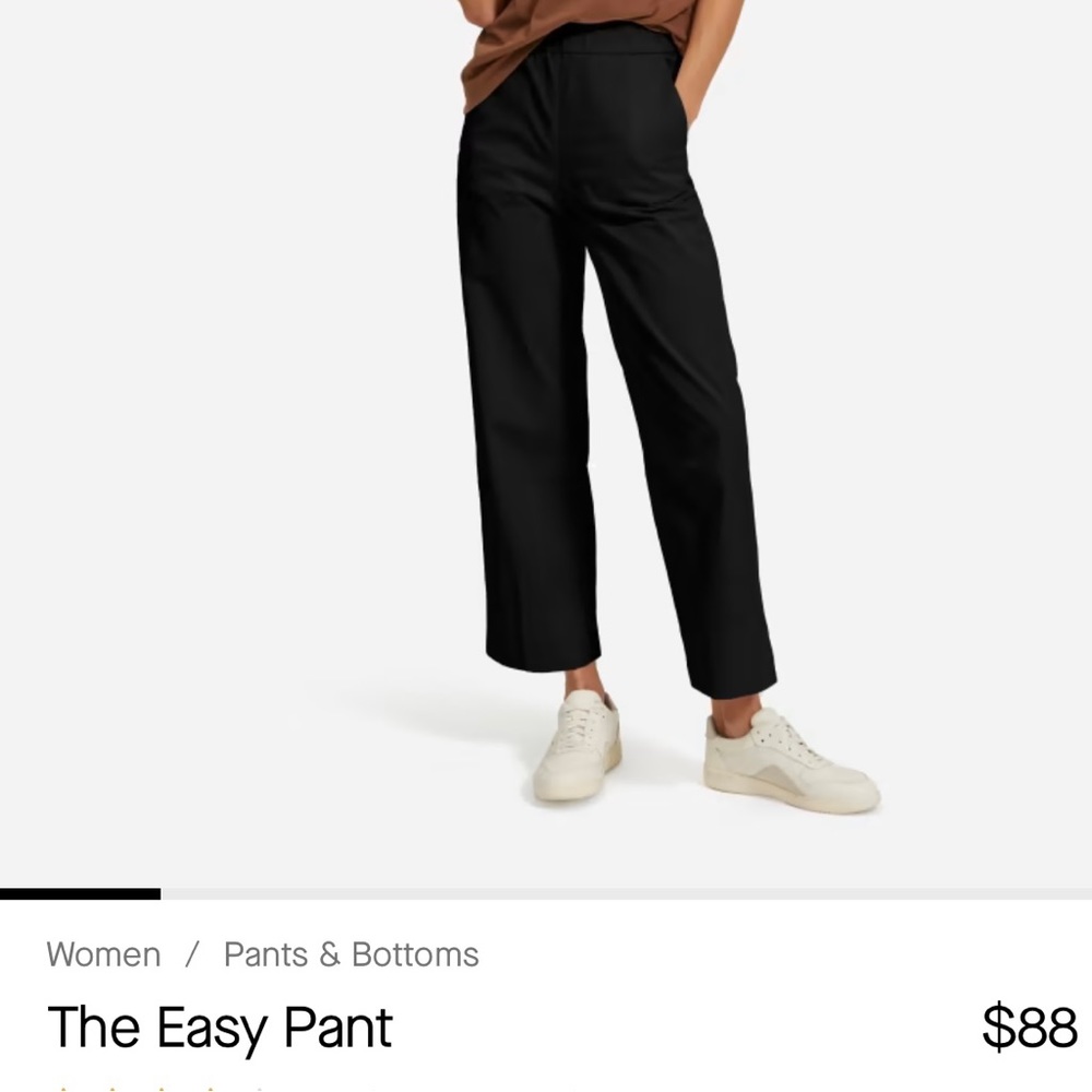 Brand new Everlane Easy Pant size small